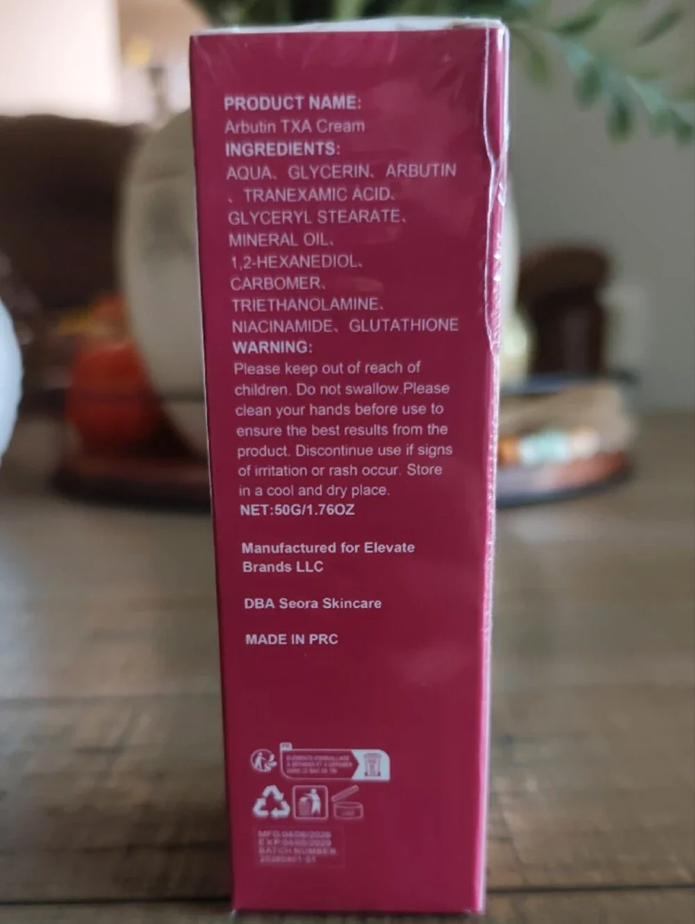 Arbutin 7.0 + TXA 4.0 Cream — Radiance Boost (Burgundy)